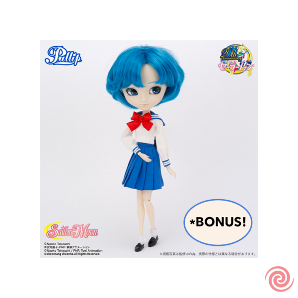 Figura Sailor Moon - Sailor Mercury - Fashion Doll P-136 - Pullip - Groove - Premium Bandai Limited Edition