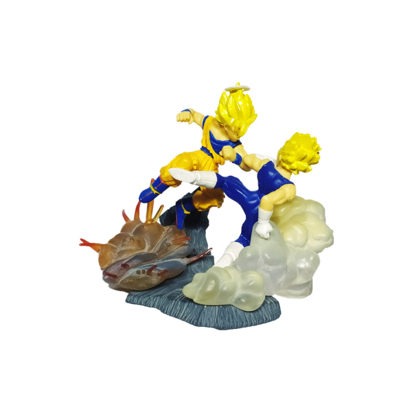 Gashapon Dragon Ball Z - Goku SSJ VS Majin Vegeta SSJ - HG Imagination vol 6 - Bandai