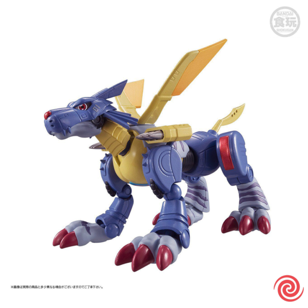 Figura Bandai Shodo Digimon Vol 2 MetalGarurumon con Base