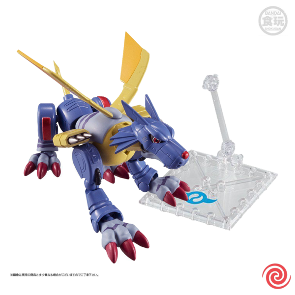 Figura Bandai Shodo Digimon Vol 2 MetalGarurumon con Base