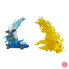 Figura Gashapon Re-Ment Pokemon Pikachu y Lucario Soporte N1