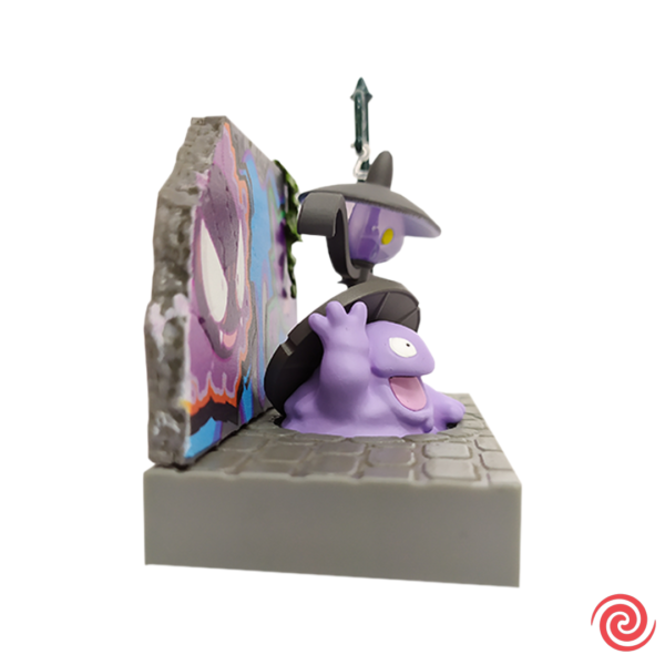 Figura Gashapon Re-Ment Pokemon Town Pokemon Grimer y Lampent N 2