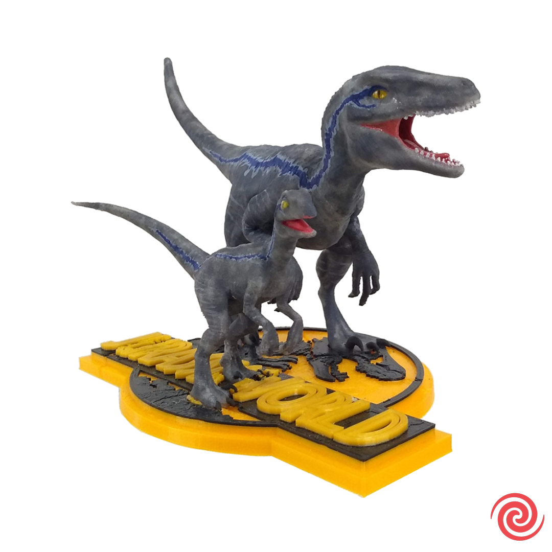 3D Figura Jurassic World Blue y Beta