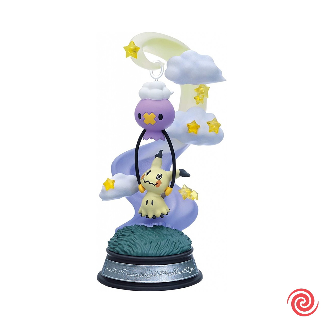 Figura Gashapon Re-Ment Pokemon Swing Vignette Drifloon y Mimikyu N3
