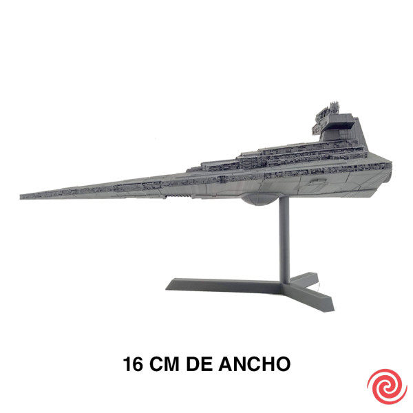 3D Figura Star Wars Nave Destructor Estelar Clase Imperial Chico