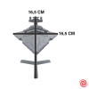 3D Figura Star Wars Nave Destructor Estelar Clase Imperial Mediano