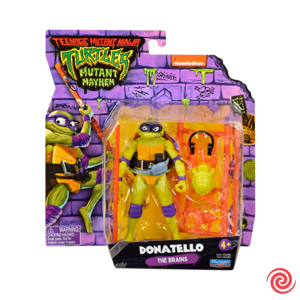 Figura Playmates Toys Teenage Mutant Ninja Turtles: Mutant Mayhem Donatello