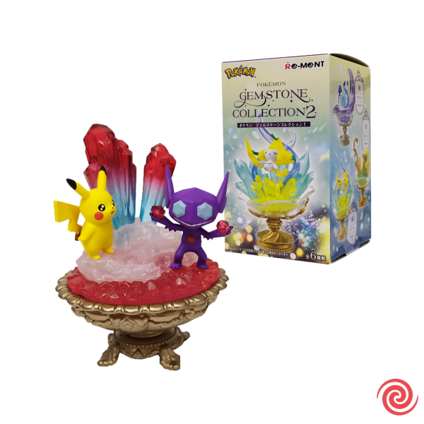 Figura Gashapon Re-Ment Pokemon Gemstone Collection II Pikachu & Sableye