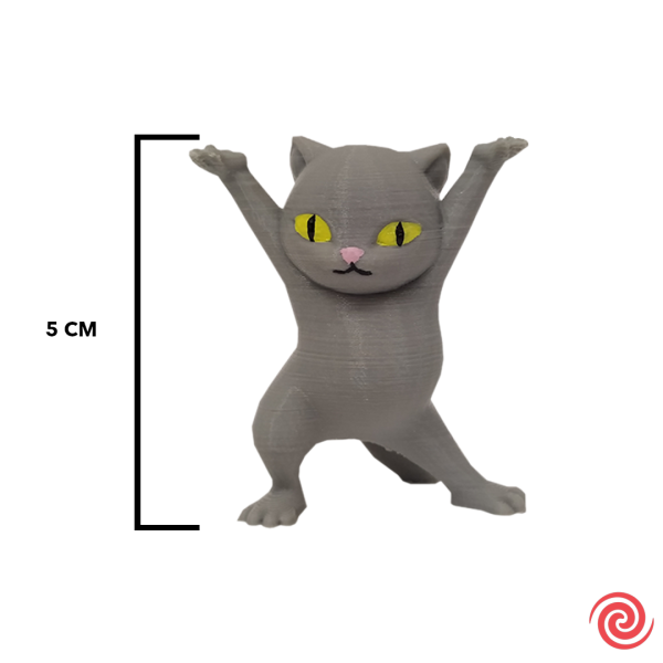 3D Figura Gato Sostenedor