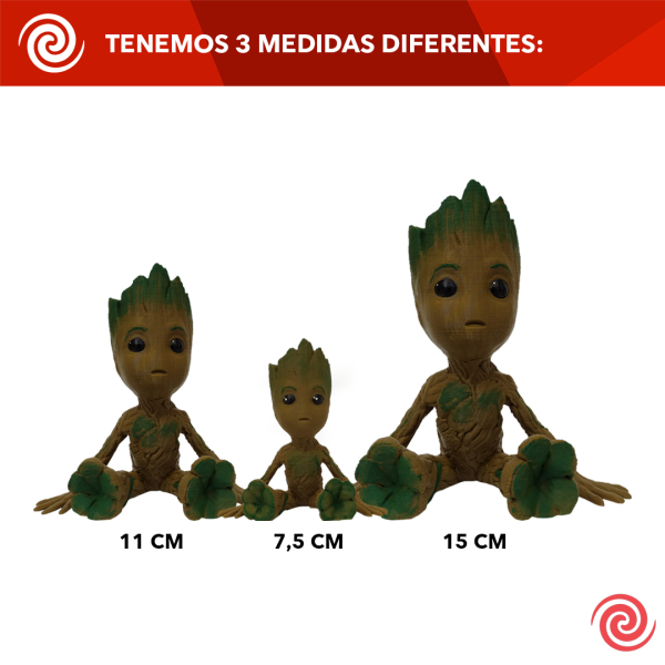 3D Figura Marvel Guardianes de la Galaxia Groot Chico