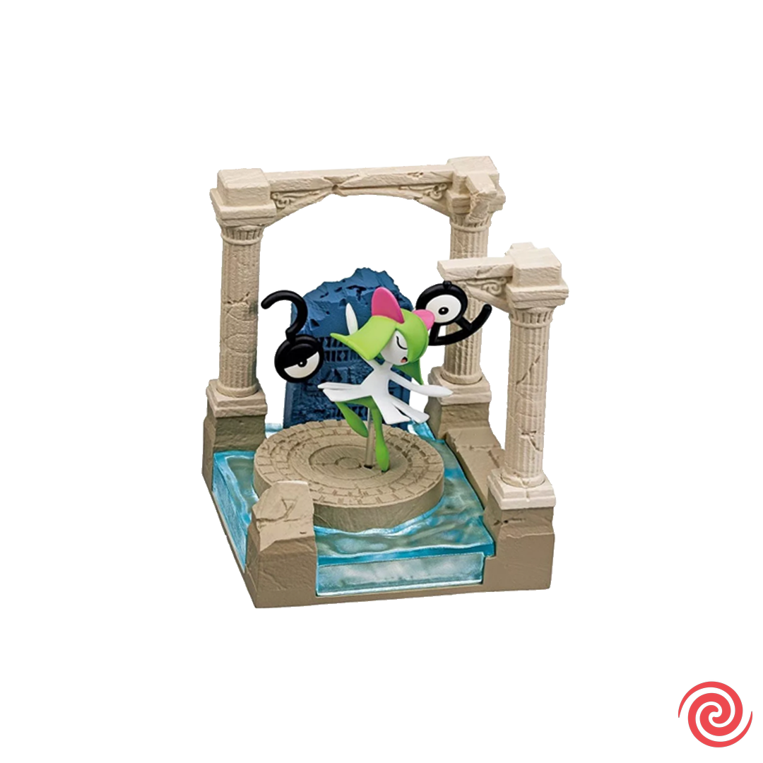 Figura Gashapon Re Ment Pokemon Diorama Collection Ancient Castle Ruins Pokemon N4 Kirlia Y Unknown