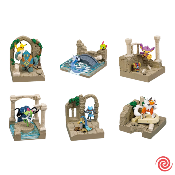 Figura Gashapon Re Ment Pokemon Diorama Collection Ancient Castle Ruins Pokemon