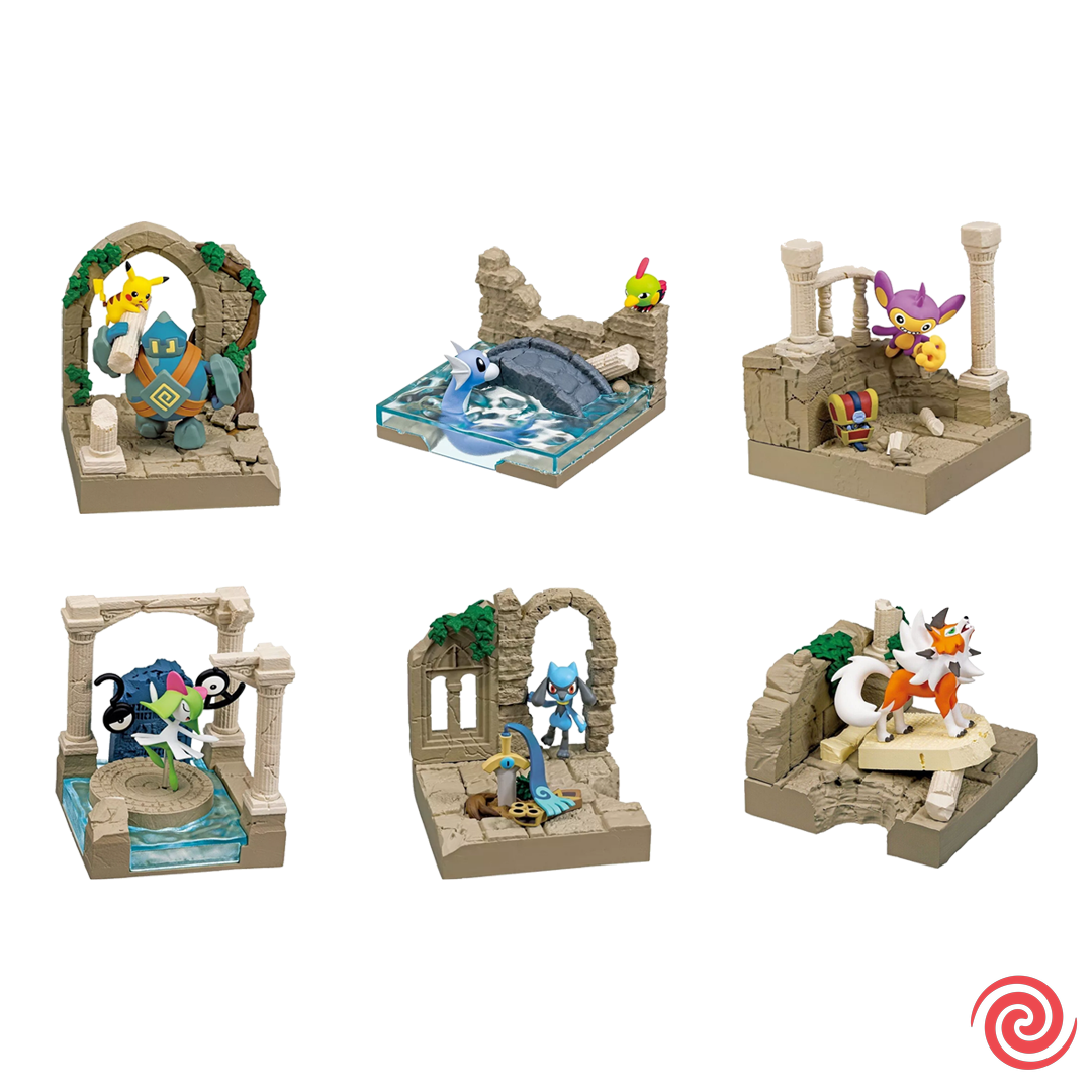 Figura Gashapon Re Ment Pokemon Diorama Collection Ancient Castle Ruins Pokemon