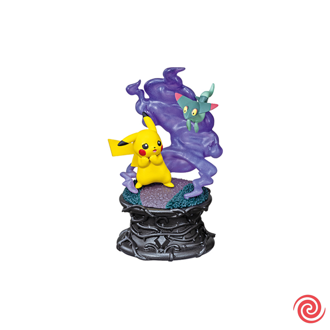 Figura Gashapon Re Ment Pokemon Little Night Collection Pokemon N1 Pikachu Y Dorameshiya