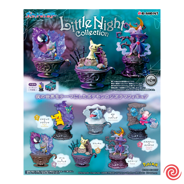 Figura Gashapon Re Ment Pokemon Little Night Collection Pokemon